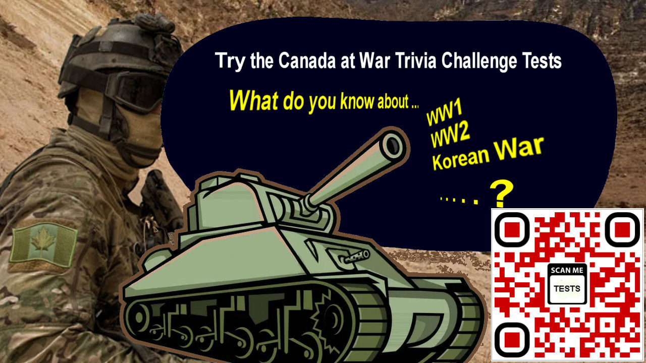 Canada War Trivia Tests